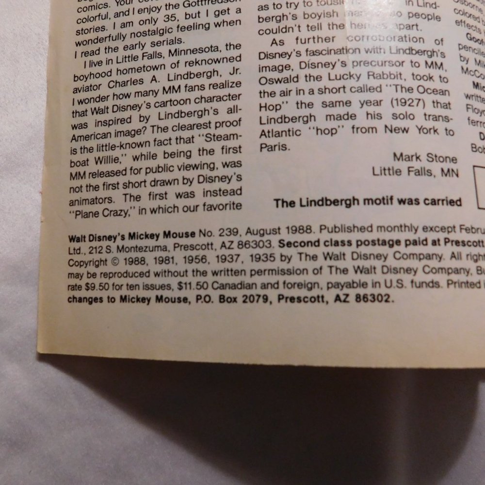 Walt Disney's Mickey Mouse #239 Gladstone Comic 1988 - Picture 3 of 6